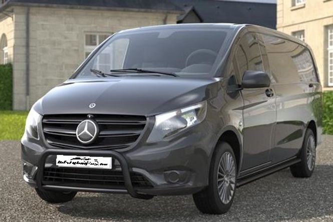 Hovedbilde EU-Frontbøyle Vito e-Vito W447 2014-2023 Sort 60/42mm