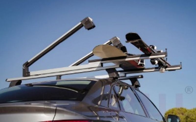 Skiholder 4 par ski uttrekkbar T SPOR montering
